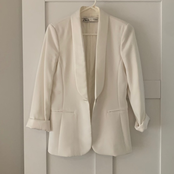 Zara Jackets & Coats Zara White Blazer Poshmark